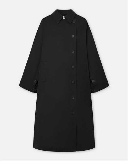 MKDT CORALINE BONDED COTTON COAT BLACK